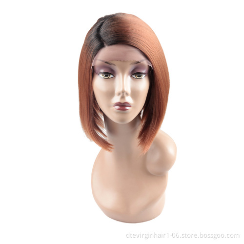 2021 High Temperature Fiber Silky Ladies Synthetic Wig Synthetic Bob Lace Front Wig Heat Resistant Synthetic Hair Wigs